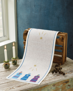 Kolme viisasta sinistä 32x90cm