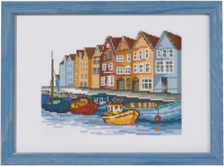 Både i havnen   20x28cm R5386
