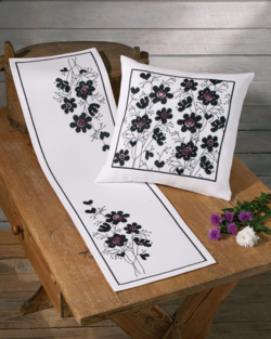 Sorte blomster       27x95cm