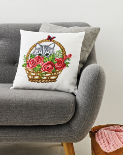 Kurv & kat          39x39cm