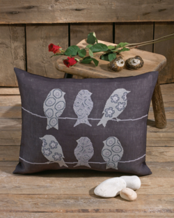 Vogels op Aida 50x40cm