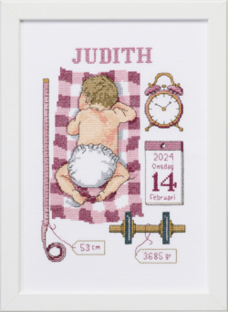 Baptism memorial Judith 21x30cm