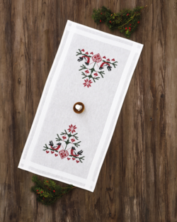 Fugle med hjerter XXX 40x80cm