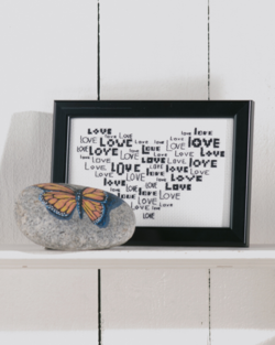 Love i hjerte        14x9cm