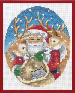 Jultomte m/ren R5798 20x25