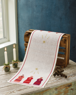 De tre visemænd rød 32x90cm