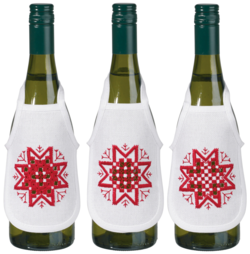 Hardanger star red 3pk10x15