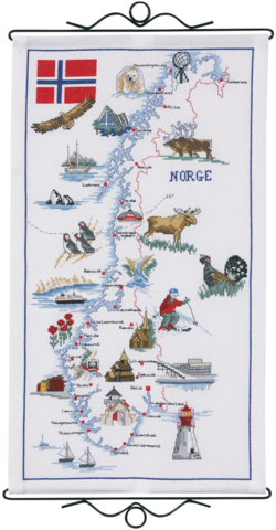 Map of Norway 32X57CM B5123/32