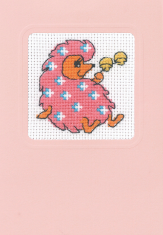 Hedgehog with 2 mushrooms 9x13cm