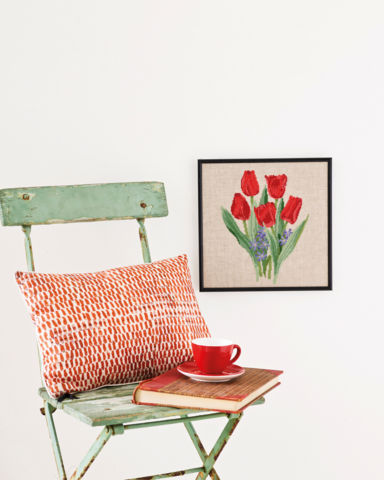 Czerwone tulipany R5796 30x30cm