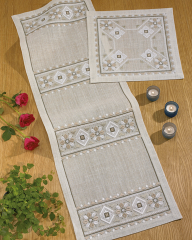 Beige/valkoinen 37X37 CM