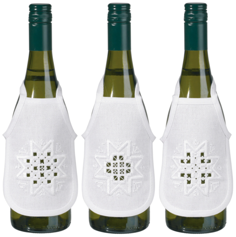 Hardanger stjärna 3pk 10x15cm