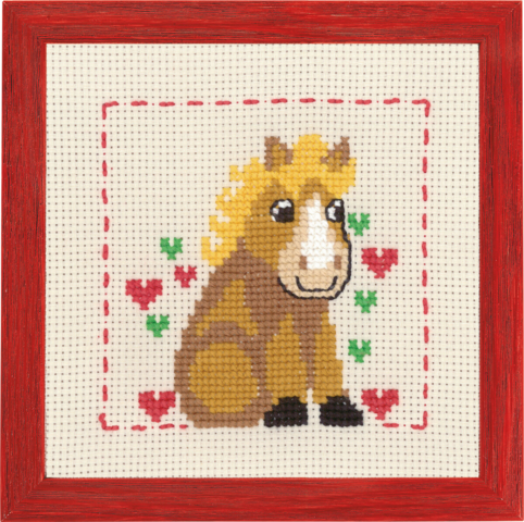 MFK Hest R/5387 19x19cm