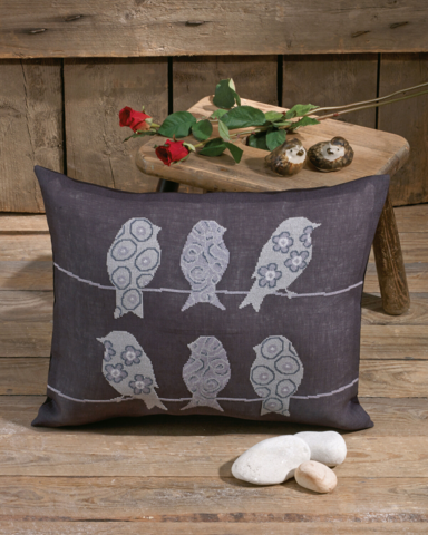 Linnut Aidassa 50x40cm