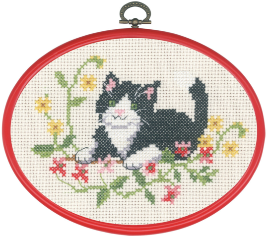 Svart katt m/5959/30 13x18cm