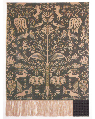 Beidewand mørk grøn  101x140cm