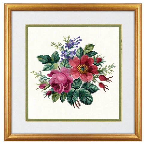 Bouquet de fleurs 25x25cm