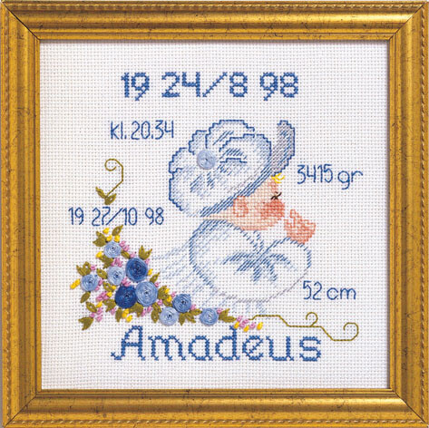 Taufe Amadeus R 5420/82 19x19cm