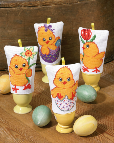 Kyllinger & æg 4pk 8x11cm