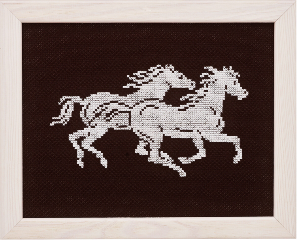 Chevaux au galop 5381 17x22cm