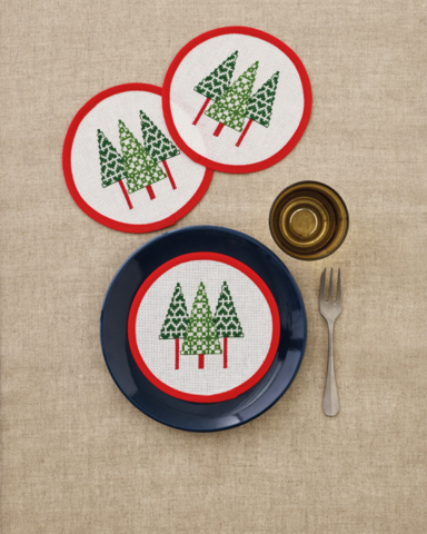 Weihnachtsbäume Flakon 3 Stück Ø16