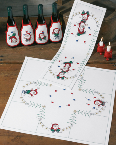 Weihnachtsmann-Zirkus 58x58cm