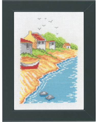 Strandhuse           18x13cm
