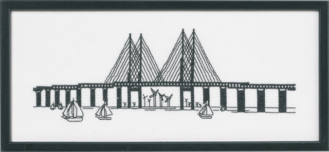 Le pont de l&#39;Øresund 5496 36x15cm