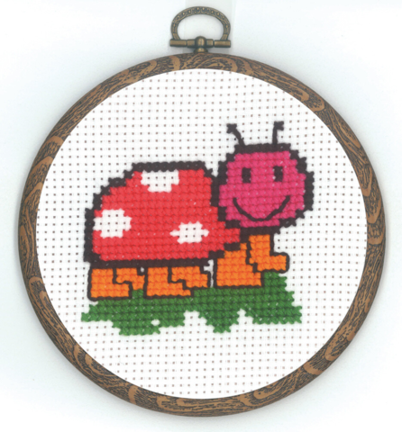 Mariehøne m/ramme 5962/60 14cm