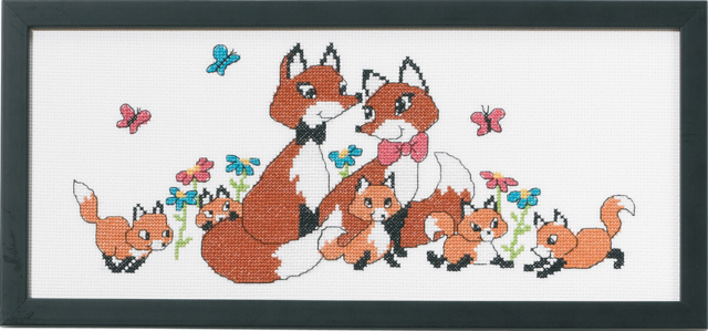 La famiglia delle volpi 36x15 cm