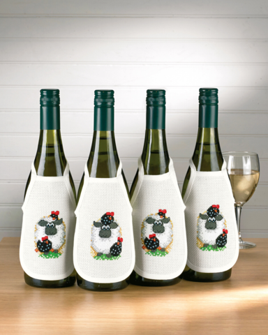 Grembiule di pecora 4x 10x15 cm