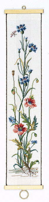 Bleuet et coquelicot 14x65cm