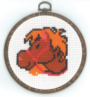 Hest m/ramme 5962/60 14cm