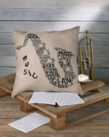 Saxofon Pude         55x55cm